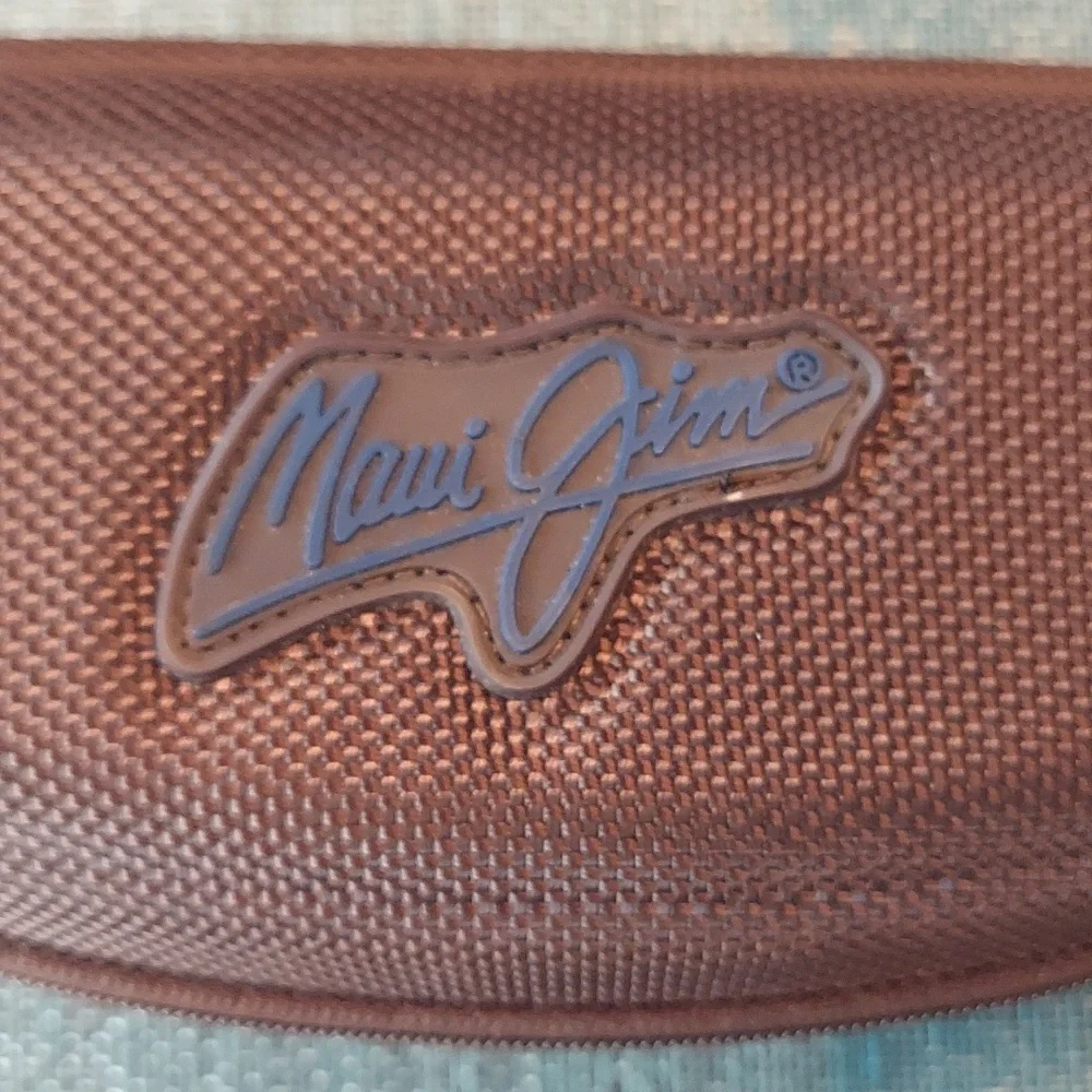 Maui Jim Semi-Hard Sunglasses Case Zip w/caribiner attached - LIKE NEW!
